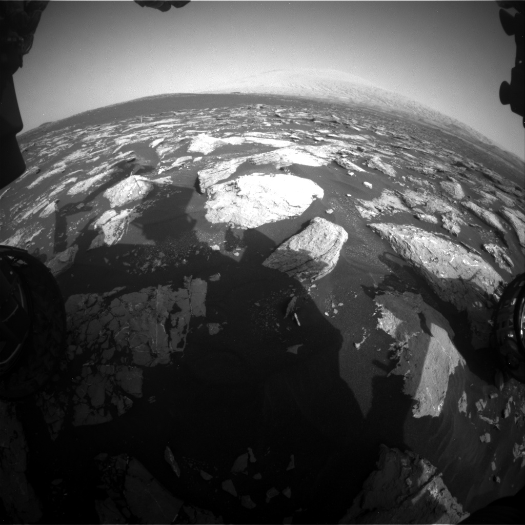 Nasa's Mars rover Curiosity acquired this image using its Front Hazard Avoidance Camera (Front Hazcam) on Sol 1545, at drive 2830, site number 59