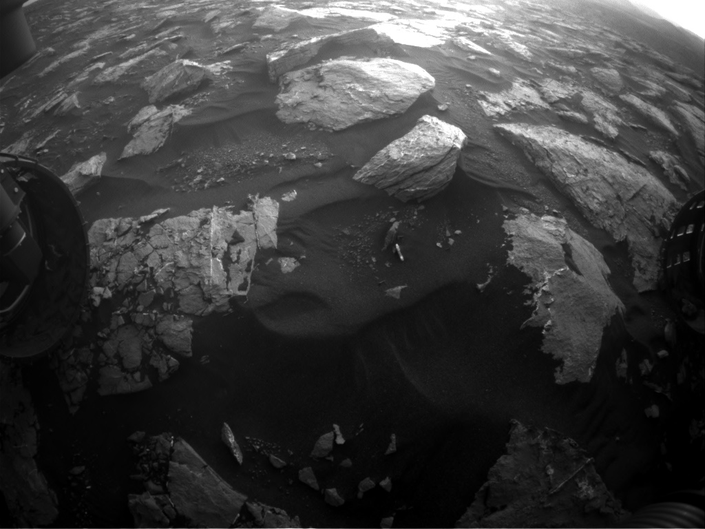 Nasa's Mars rover Curiosity acquired this image using its Front Hazard Avoidance Camera (Front Hazcam) on Sol 1547, at drive 2830, site number 59