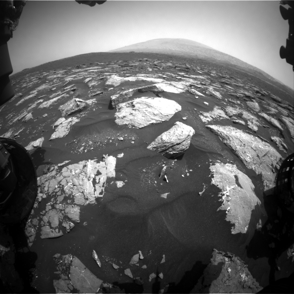 Nasa's Mars rover Curiosity acquired this image using its Front Hazard Avoidance Camera (Front Hazcam) on Sol 1547, at drive 2830, site number 59