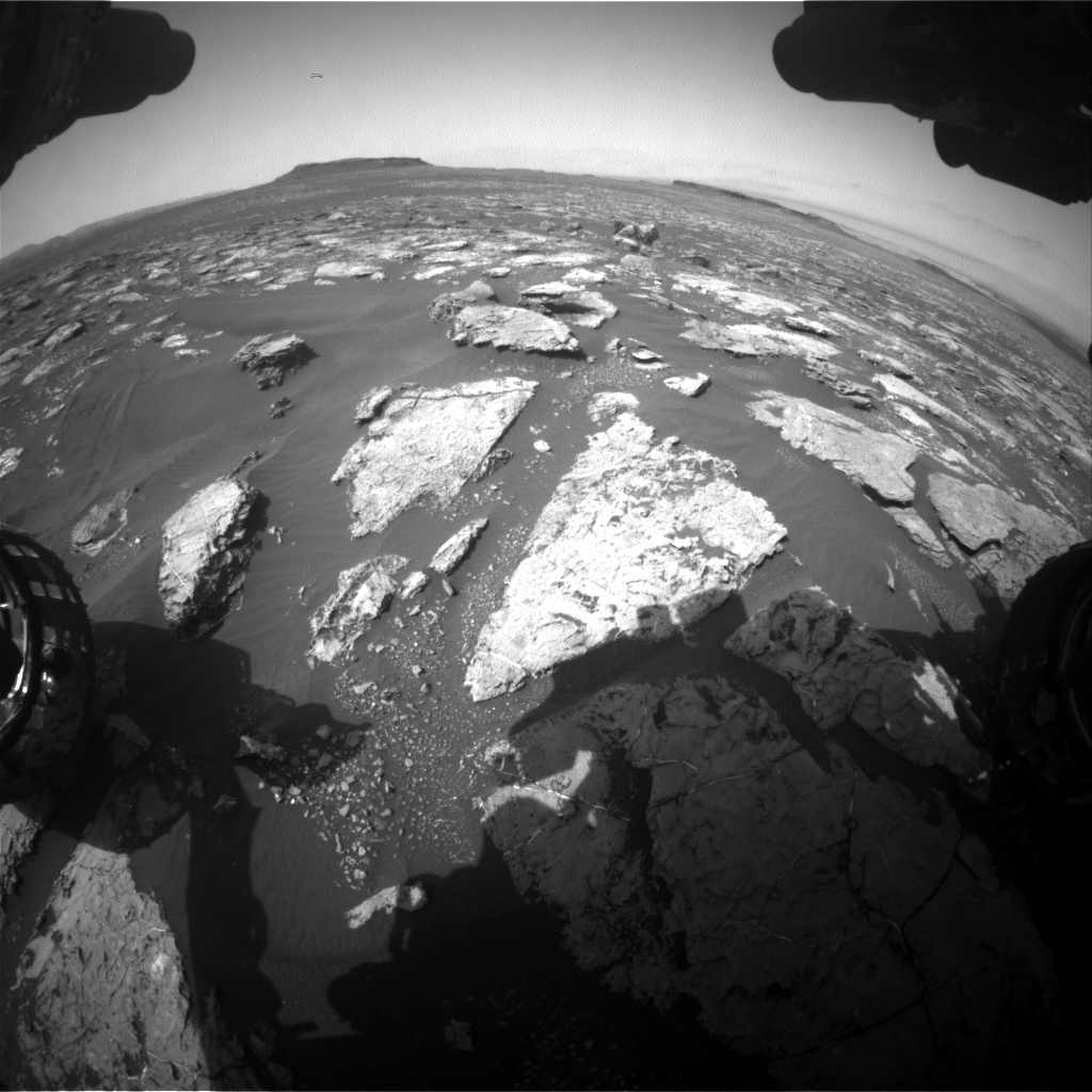 Nasa's Mars rover Curiosity acquired this image using its Front Hazard Avoidance Camera (Front Hazcam) on Sol 1559, at drive 3016, site number 59