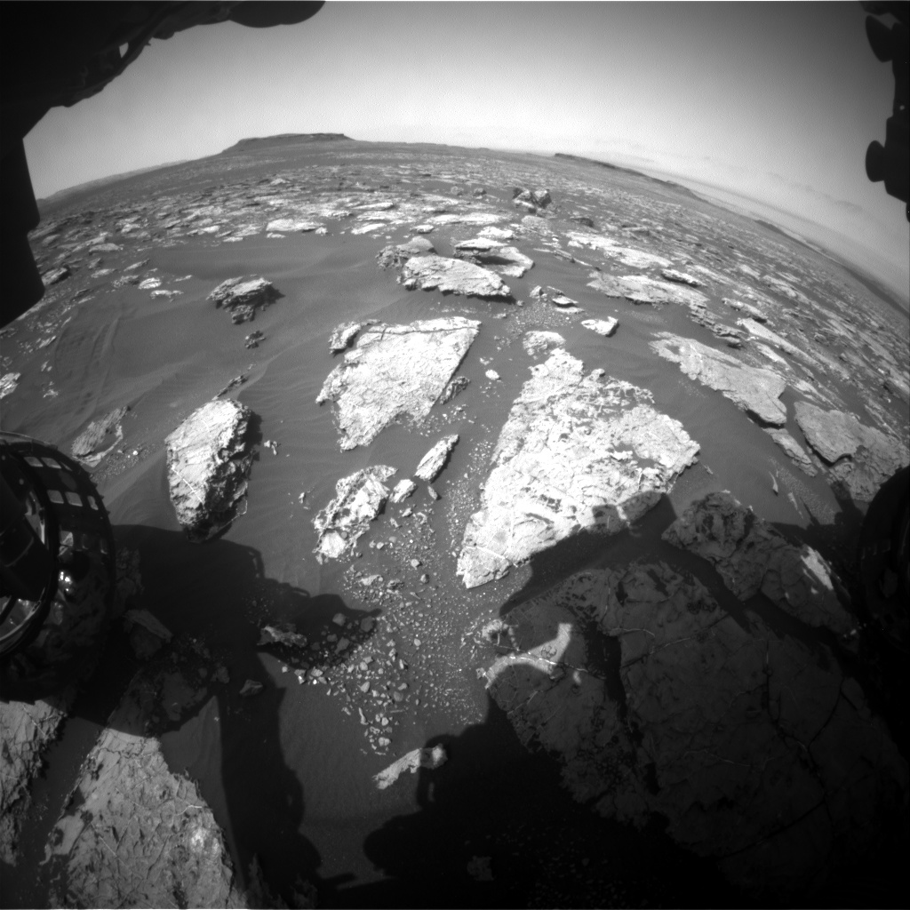 Nasa's Mars rover Curiosity acquired this image using its Front Hazard Avoidance Camera (Front Hazcam) on Sol 1560, at drive 3016, site number 59