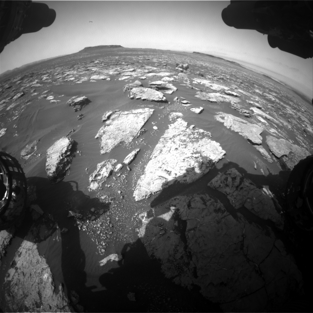 Nasa's Mars rover Curiosity acquired this image using its Front Hazard Avoidance Camera (Front Hazcam) on Sol 1563, at drive 3016, site number 59