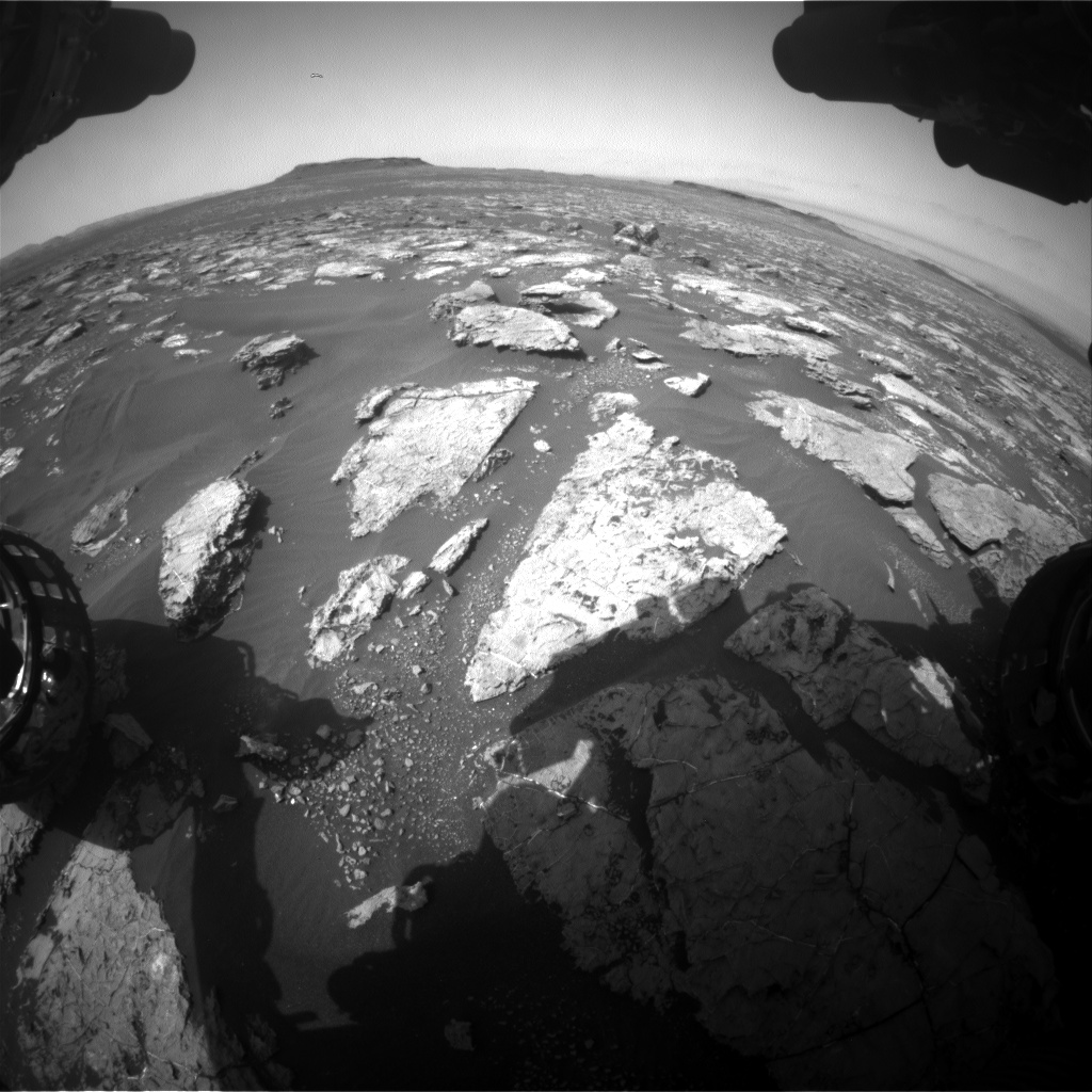 Nasa's Mars rover Curiosity acquired this image using its Front Hazard Avoidance Camera (Front Hazcam) on Sol 1565, at drive 3016, site number 59