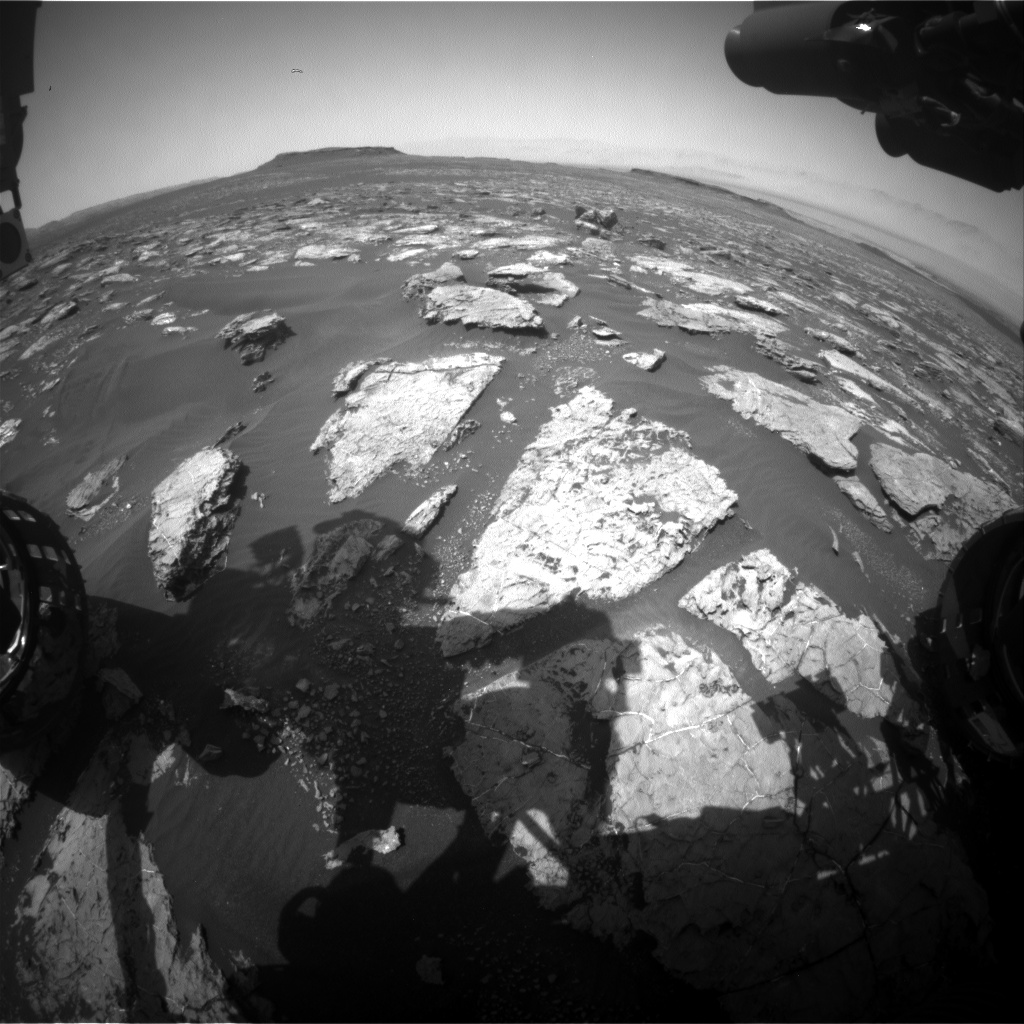 Nasa's Mars rover Curiosity acquired this image using its Front Hazard Avoidance Camera (Front Hazcam) on Sol 1568, at drive 3016, site number 59