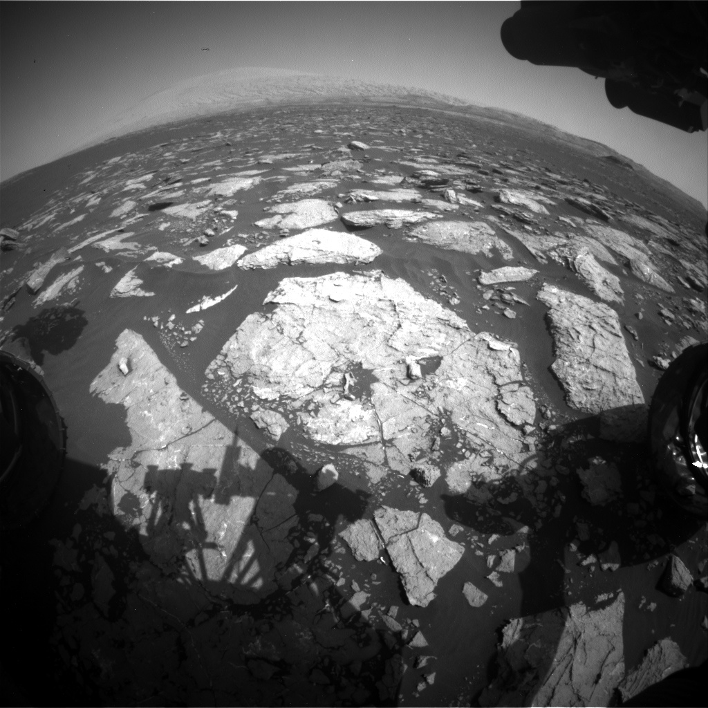 Nasa's Mars rover Curiosity acquired this image using its Front Hazard Avoidance Camera (Front Hazcam) on Sol 1573, at drive 0, site number 60