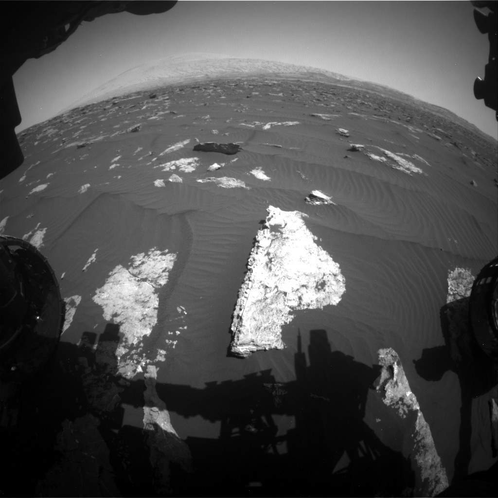 Nasa's Mars rover Curiosity acquired this image using its Front Hazard Avoidance Camera (Front Hazcam) on Sol 1578, at drive 888, site number 60