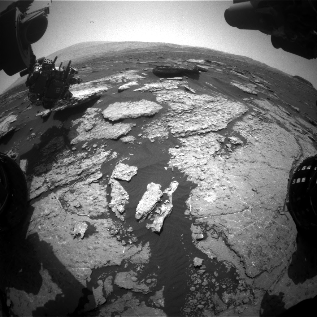 Nasa's Mars rover Curiosity acquired this image using its Front Hazard Avoidance Camera (Front Hazcam) on Sol 1578, at drive 684, site number 60