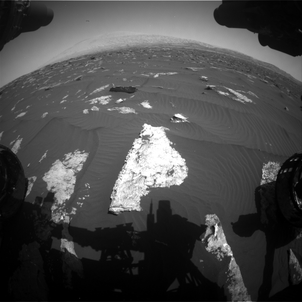 Nasa's Mars rover Curiosity acquired this image using its Front Hazard Avoidance Camera (Front Hazcam) on Sol 1578, at drive 888, site number 60