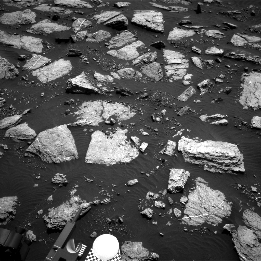 Nasa's Mars rover Curiosity acquired this image using its Right Navigation Camera on Sol 1594, at drive 2574, site number 60