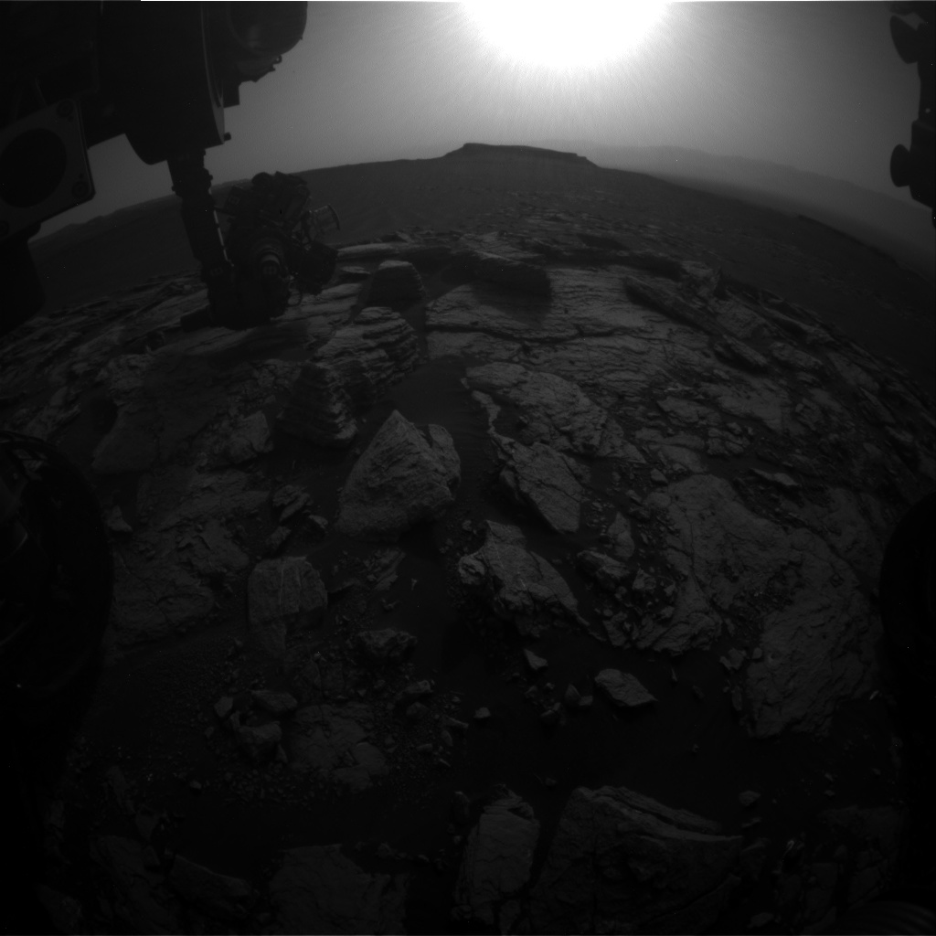Nasa's Mars rover Curiosity acquired this image using its Front Hazard Avoidance Camera (Front Hazcam) on Sol 1600, at drive 2928, site number 60