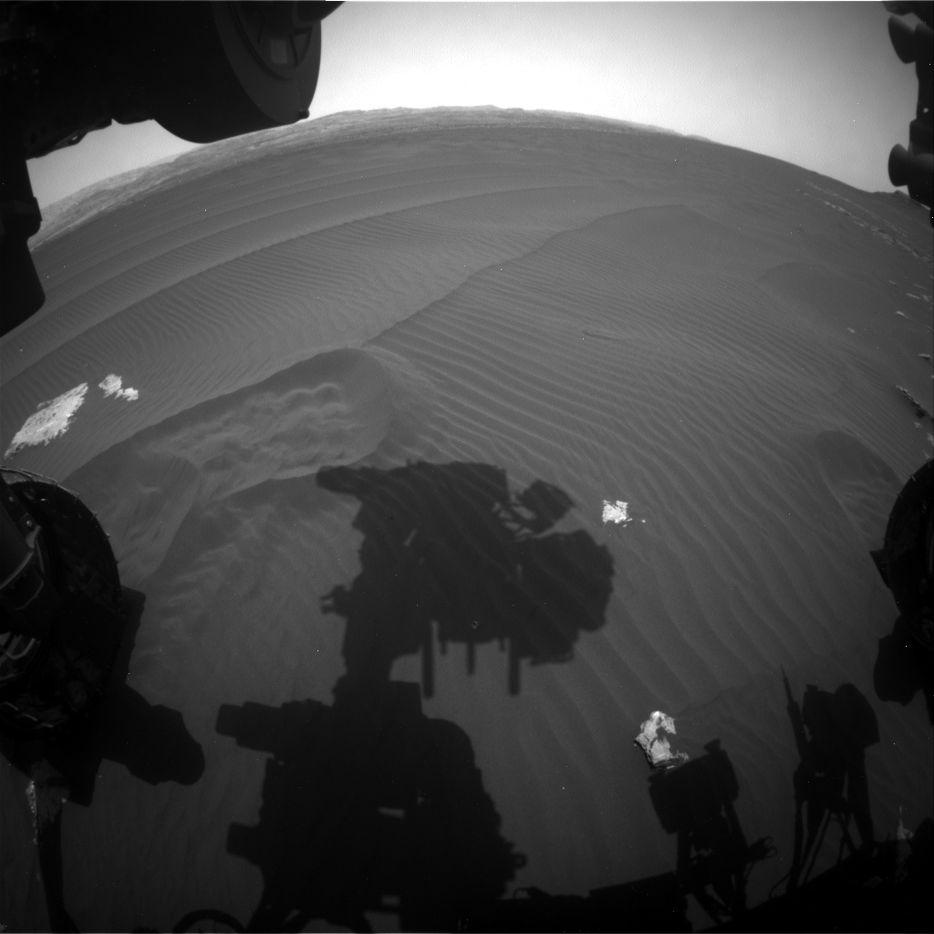 Nasa's Mars rover Curiosity acquired this image using its Front Hazard Avoidance Camera (Front Hazcam) on Sol 1603, at drive 3162, site number 60