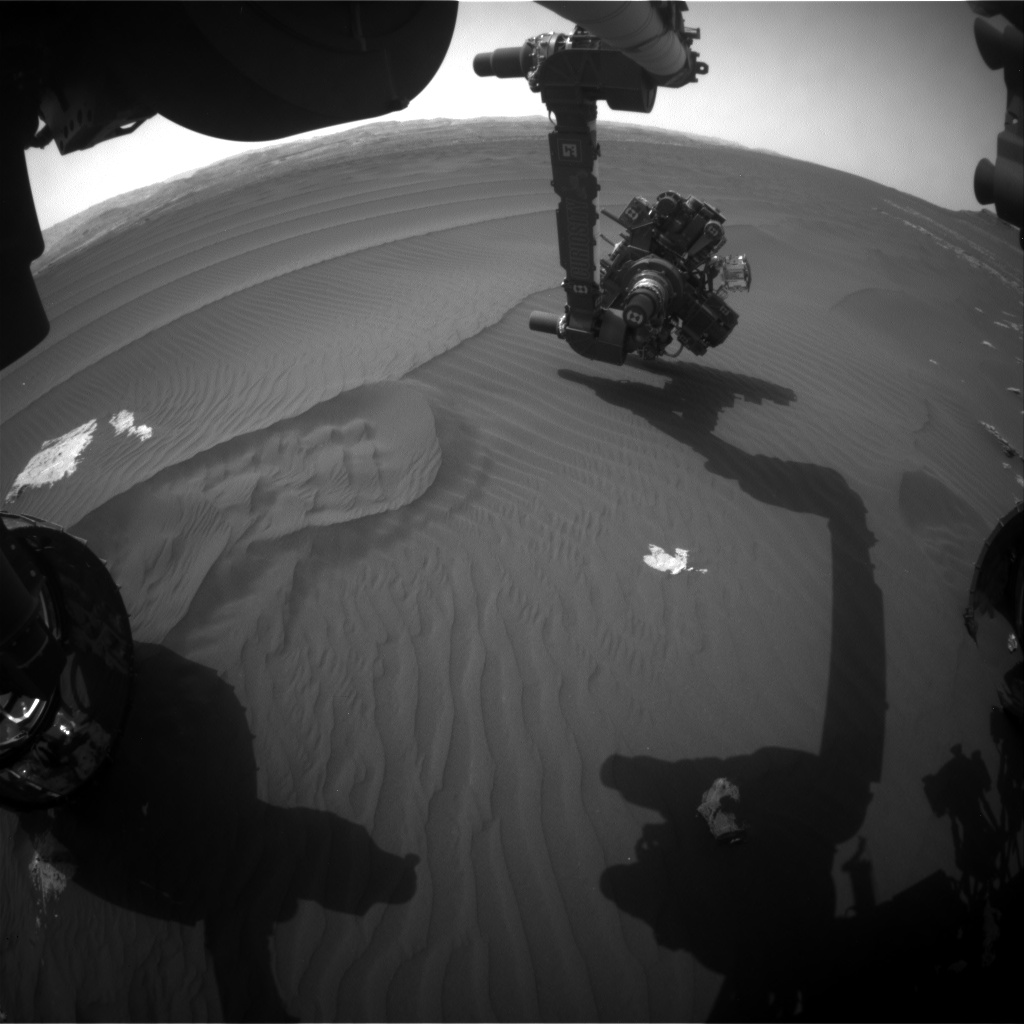 Nasa's Mars rover Curiosity acquired this image using its Front Hazard Avoidance Camera (Front Hazcam) on Sol 1604, at drive 3162, site number 60