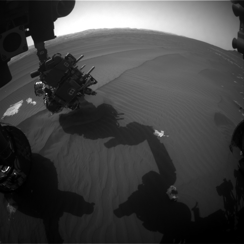 Nasa's Mars rover Curiosity acquired this image using its Front Hazard Avoidance Camera (Front Hazcam) on Sol 1604, at drive 3162, site number 60