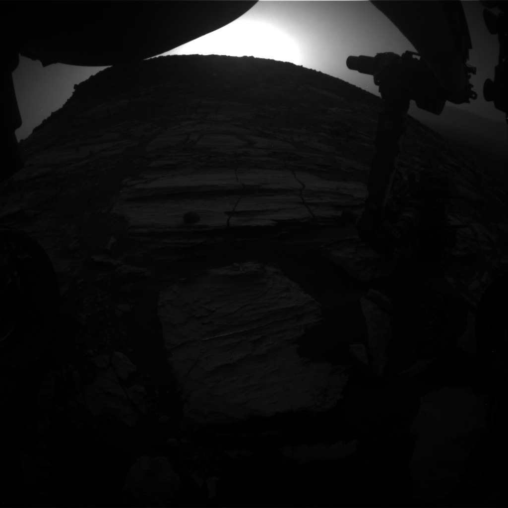 Nasa's Mars rover Curiosity acquired this image using its Front Hazard Avoidance Camera (Front Hazcam) on Sol 1609, at drive 252, site number 61