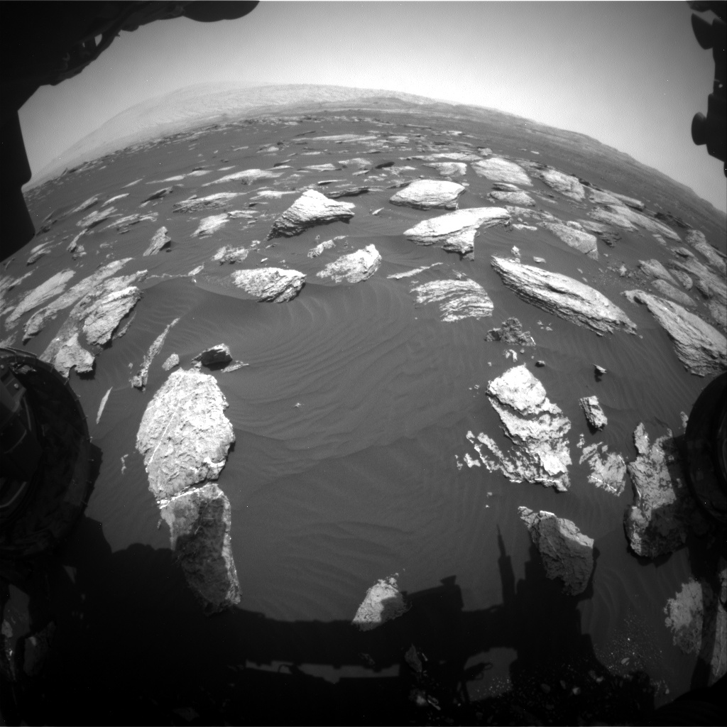 Nasa's Mars rover Curiosity acquired this image using its Front Hazard Avoidance Camera (Front Hazcam) on Sol 1611, at drive 648, site number 61