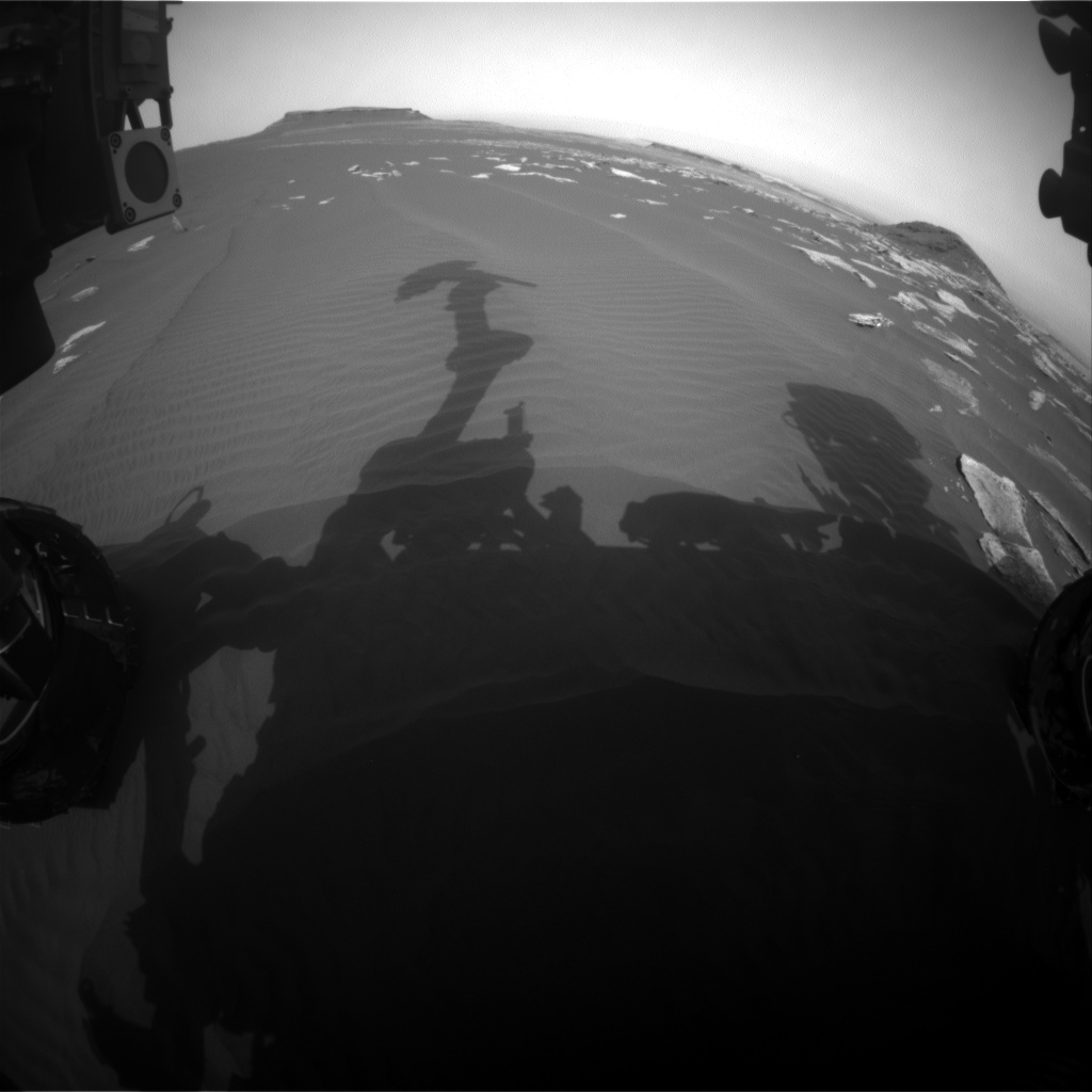 Nasa's Mars rover Curiosity acquired this image using its Front Hazard Avoidance Camera (Front Hazcam) on Sol 1624, at drive 1140, site number 61