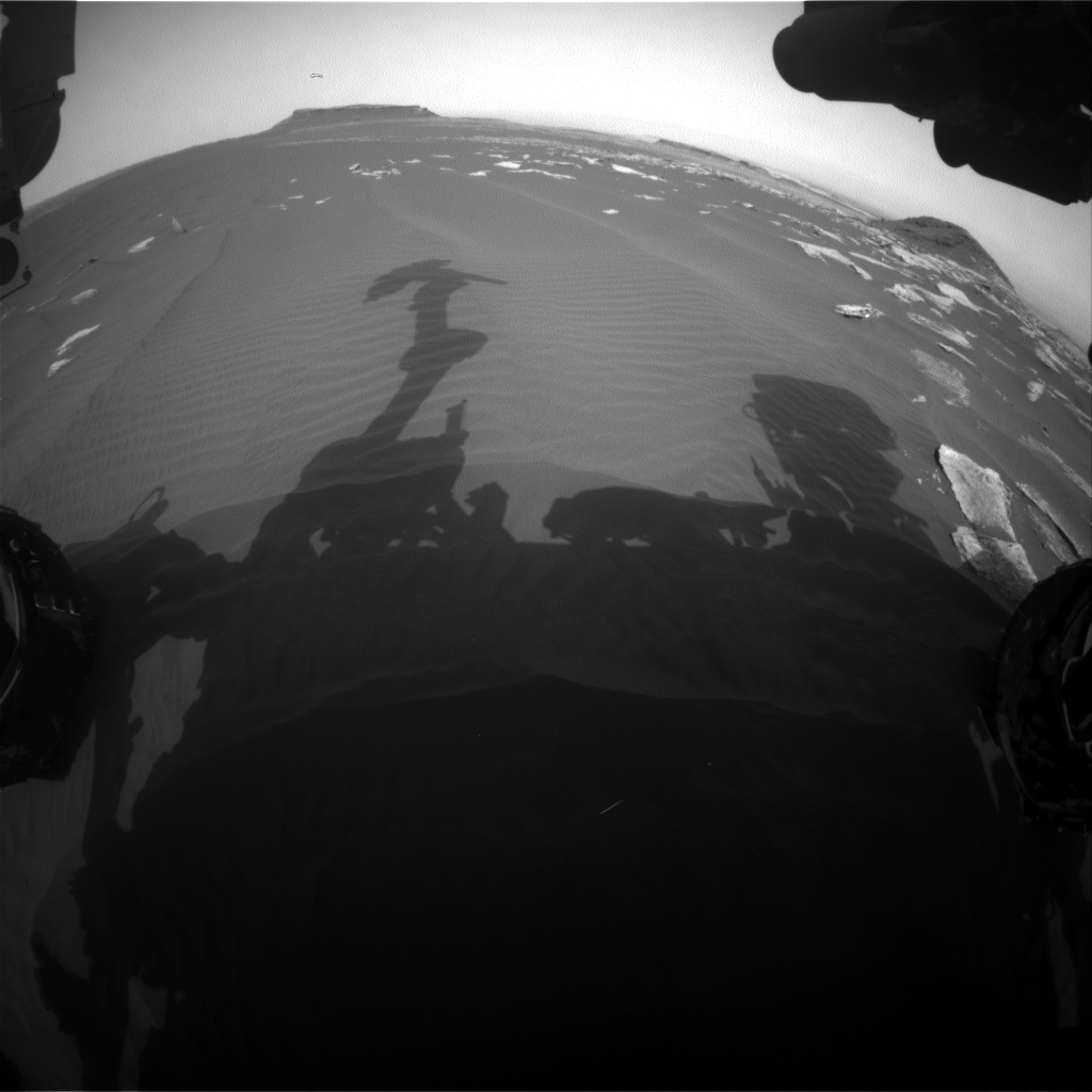 Nasa's Mars rover Curiosity acquired this image using its Front Hazard Avoidance Camera (Front Hazcam) on Sol 1624, at drive 1140, site number 61
