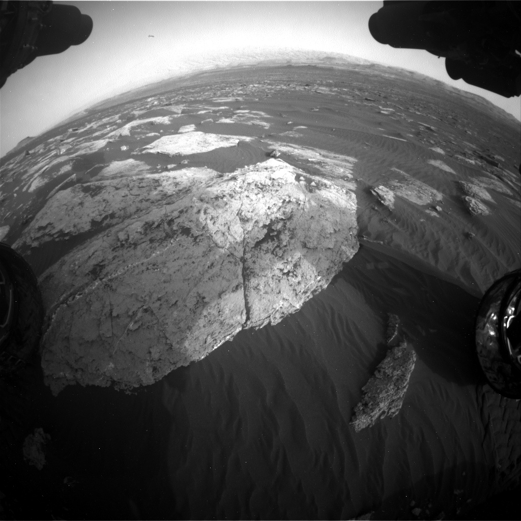 Nasa's Mars rover Curiosity acquired this image using its Front Hazard Avoidance Camera (Front Hazcam) on Sol 1628, at drive 1332, site number 61