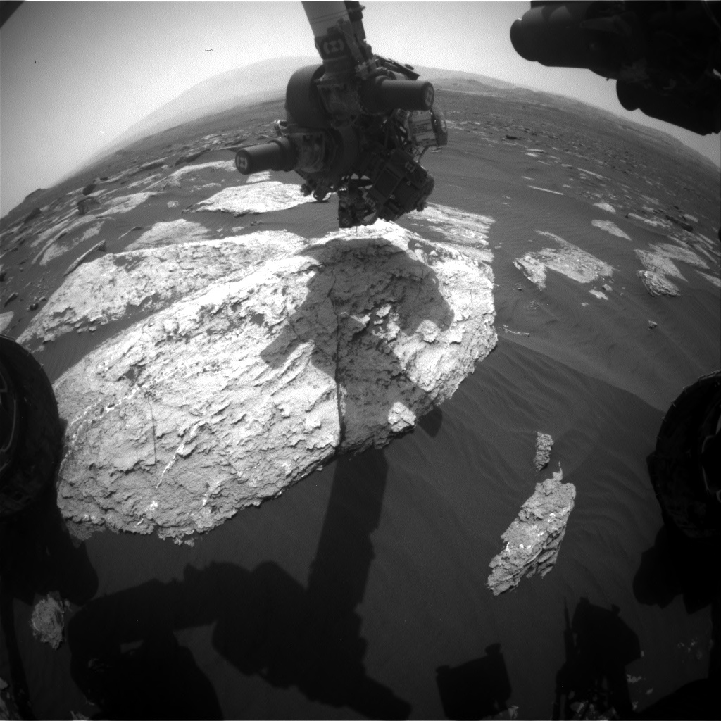 Nasa's Mars rover Curiosity acquired this image using its Front Hazard Avoidance Camera (Front Hazcam) on Sol 1630, at drive 1332, site number 61