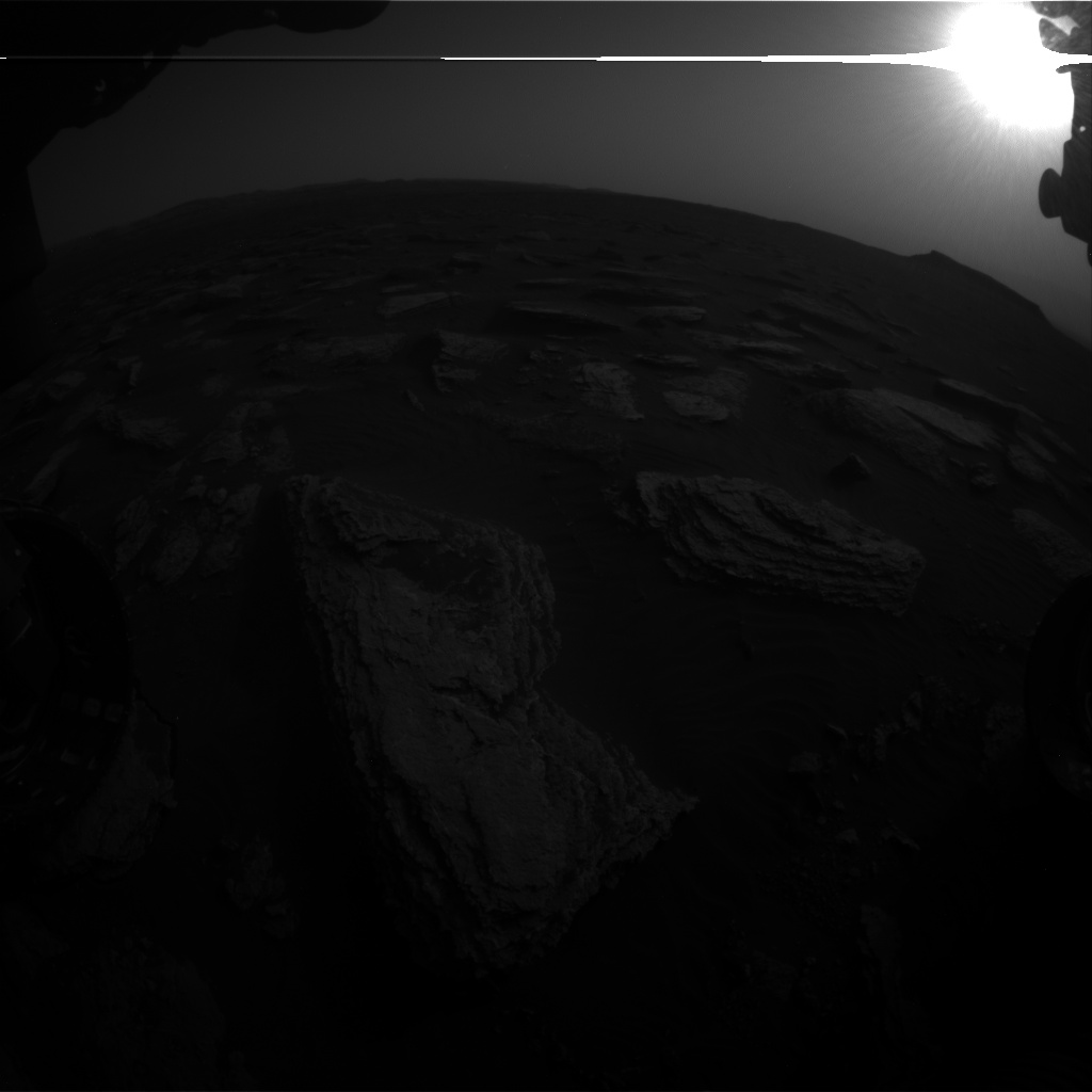 Nasa's Mars rover Curiosity acquired this image using its Front Hazard Avoidance Camera (Front Hazcam) on Sol 1632, at drive 1908, site number 61