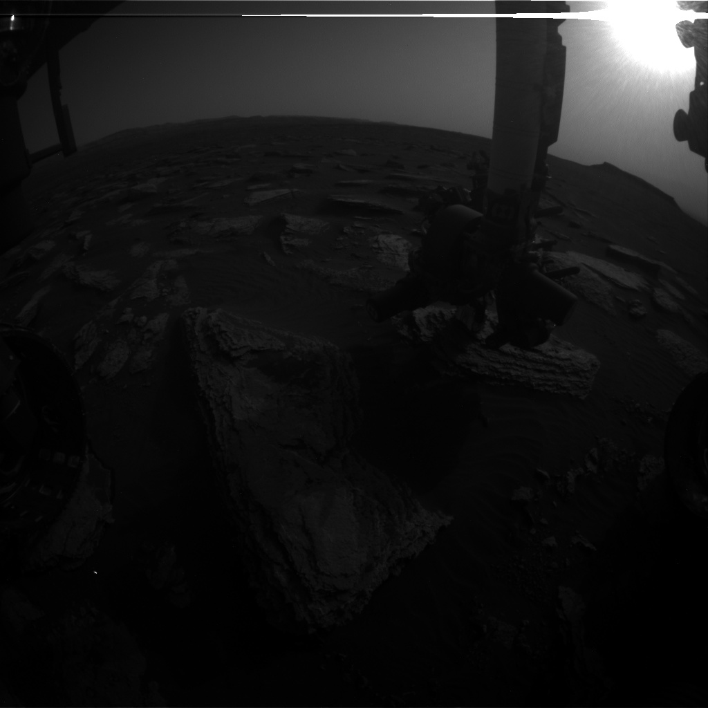 Nasa's Mars rover Curiosity acquired this image using its Front Hazard Avoidance Camera (Front Hazcam) on Sol 1634, at drive 1908, site number 61