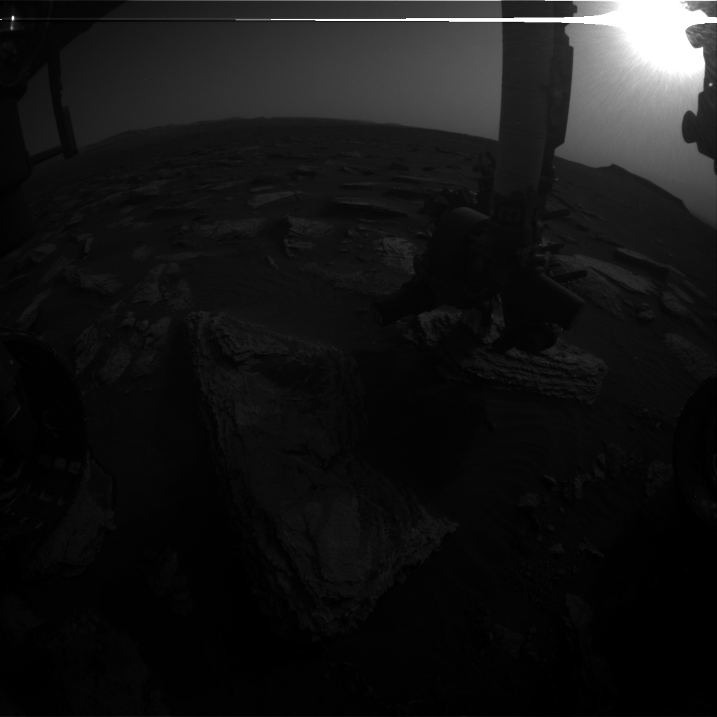 Nasa's Mars rover Curiosity acquired this image using its Front Hazard Avoidance Camera (Front Hazcam) on Sol 1634, at drive 1908, site number 61