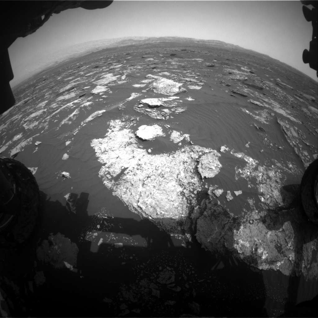 Nasa's Mars rover Curiosity acquired this image using its Front Hazard Avoidance Camera (Front Hazcam) on Sol 1639, at drive 2472, site number 61