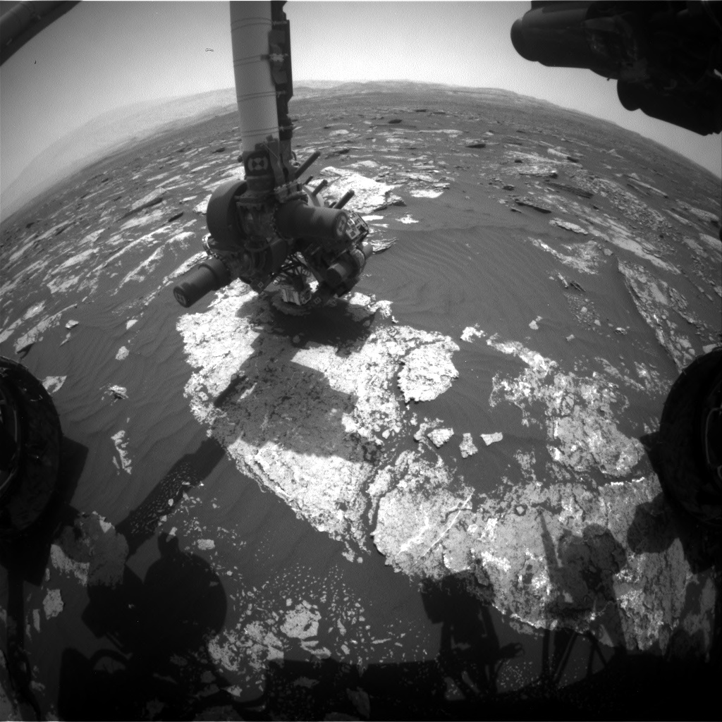 Nasa's Mars rover Curiosity acquired this image using its Front Hazard Avoidance Camera (Front Hazcam) on Sol 1641, at drive 2472, site number 61