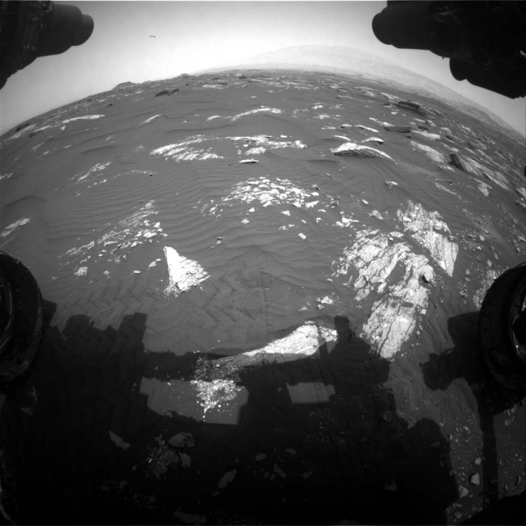 Nasa's Mars rover Curiosity acquired this image using its Front Hazard Avoidance Camera (Front Hazcam) on Sol 1642, at drive 2740, site number 61