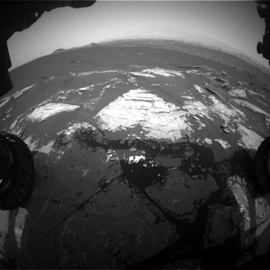 Nasa's Mars rover Curiosity acquired this image using its Front Hazard Avoidance Camera (Front Hazcam) on Sol 1646, at drive 0, site number 62