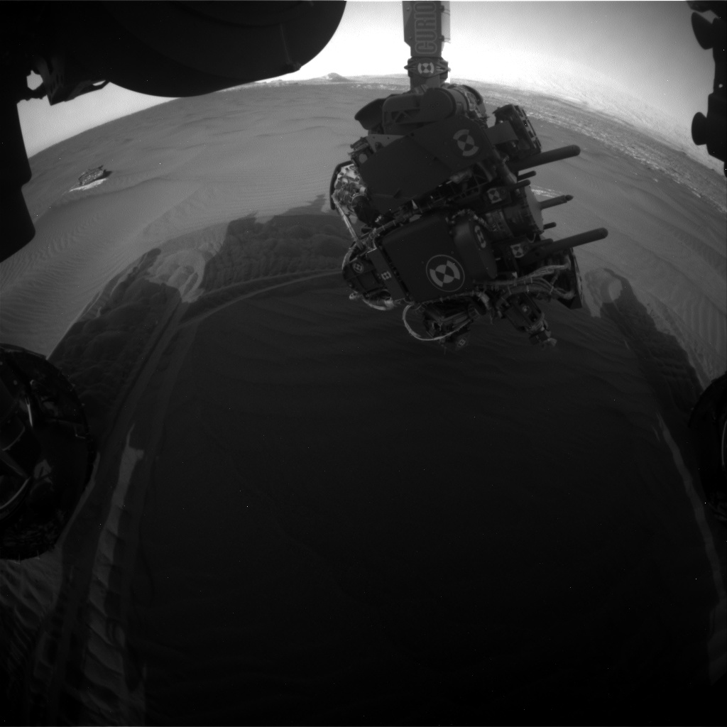Nasa's Mars rover Curiosity acquired this image using its Front Hazard Avoidance Camera (Front Hazcam) on Sol 1650, at drive 108, site number 62