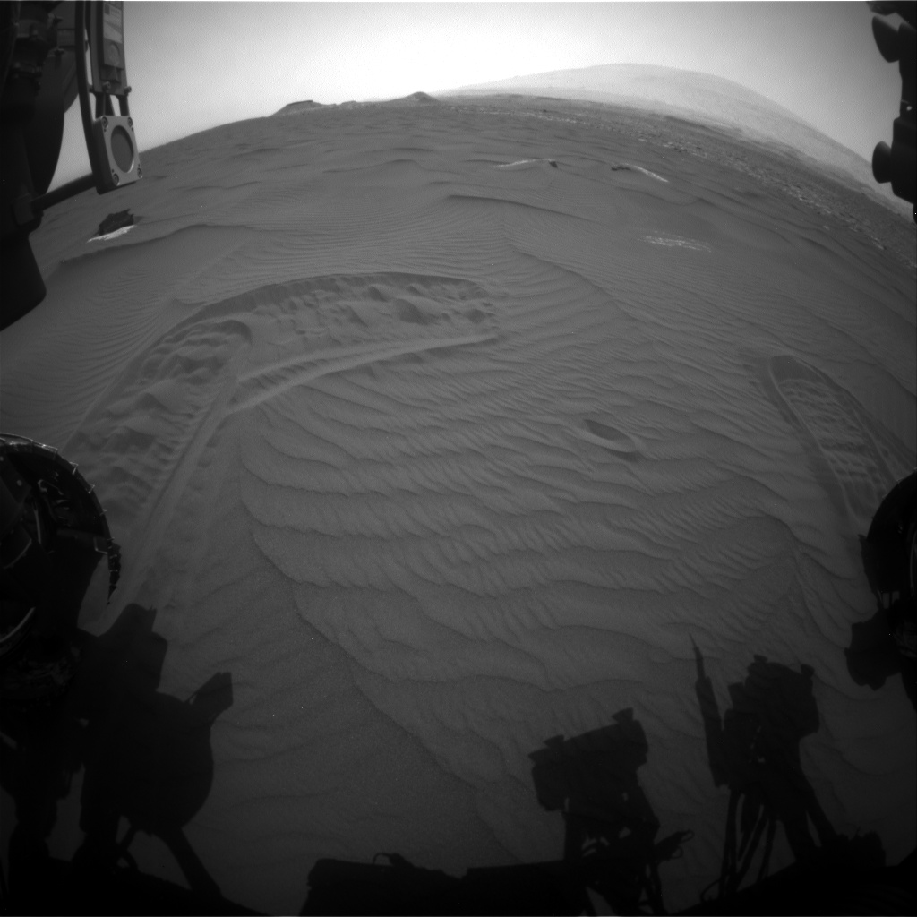 Nasa's Mars rover Curiosity acquired this image using its Front Hazard Avoidance Camera (Front Hazcam) on Sol 1652, at drive 108, site number 62