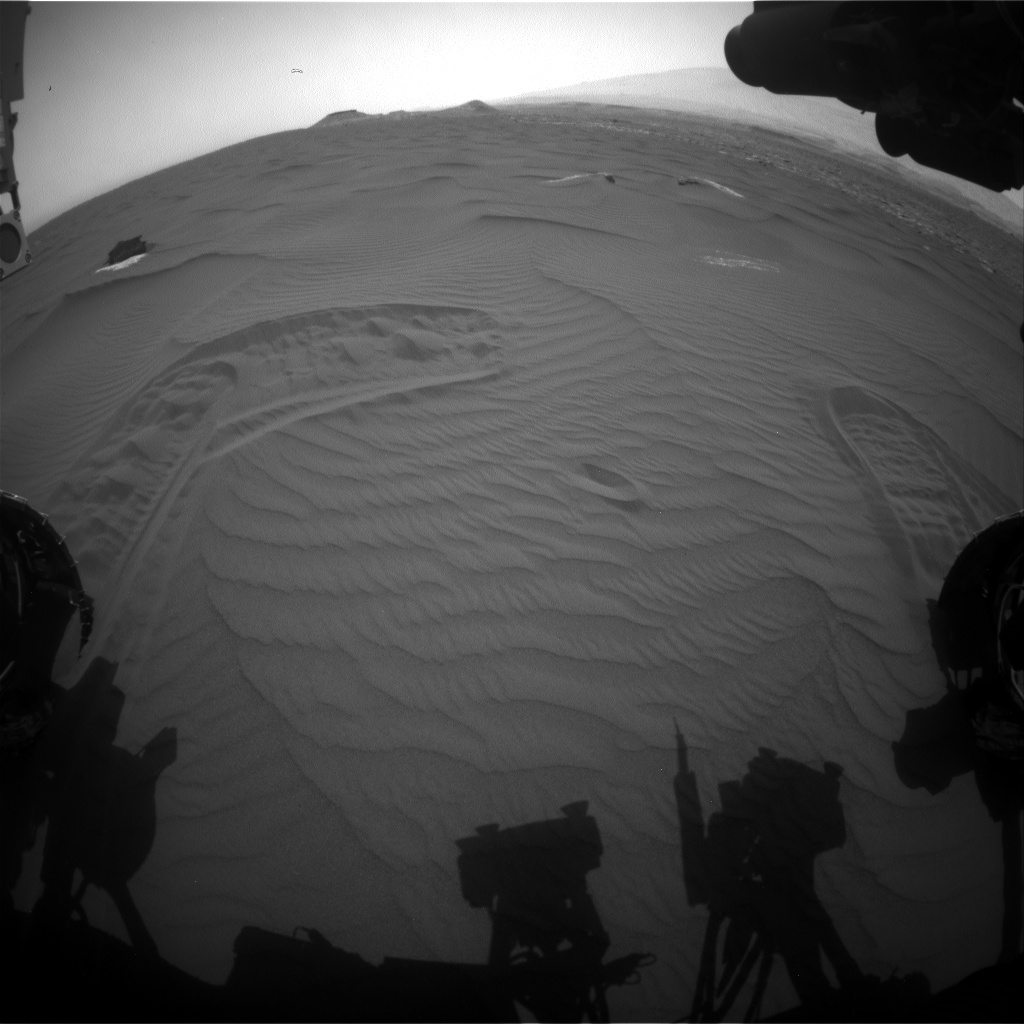 Nasa's Mars rover Curiosity acquired this image using its Front Hazard Avoidance Camera (Front Hazcam) on Sol 1652, at drive 108, site number 62