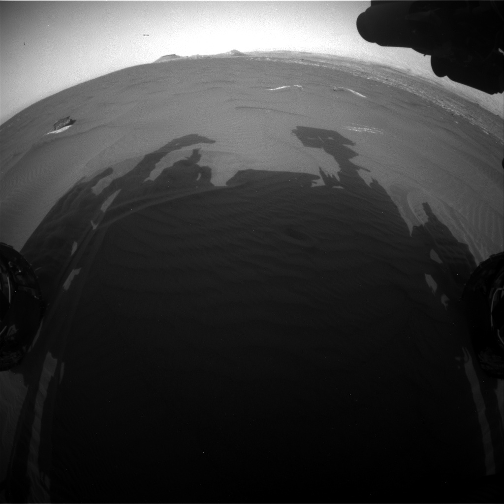 Nasa's Mars rover Curiosity acquired this image using its Front Hazard Avoidance Camera (Front Hazcam) on Sol 1657, at drive 108, site number 62