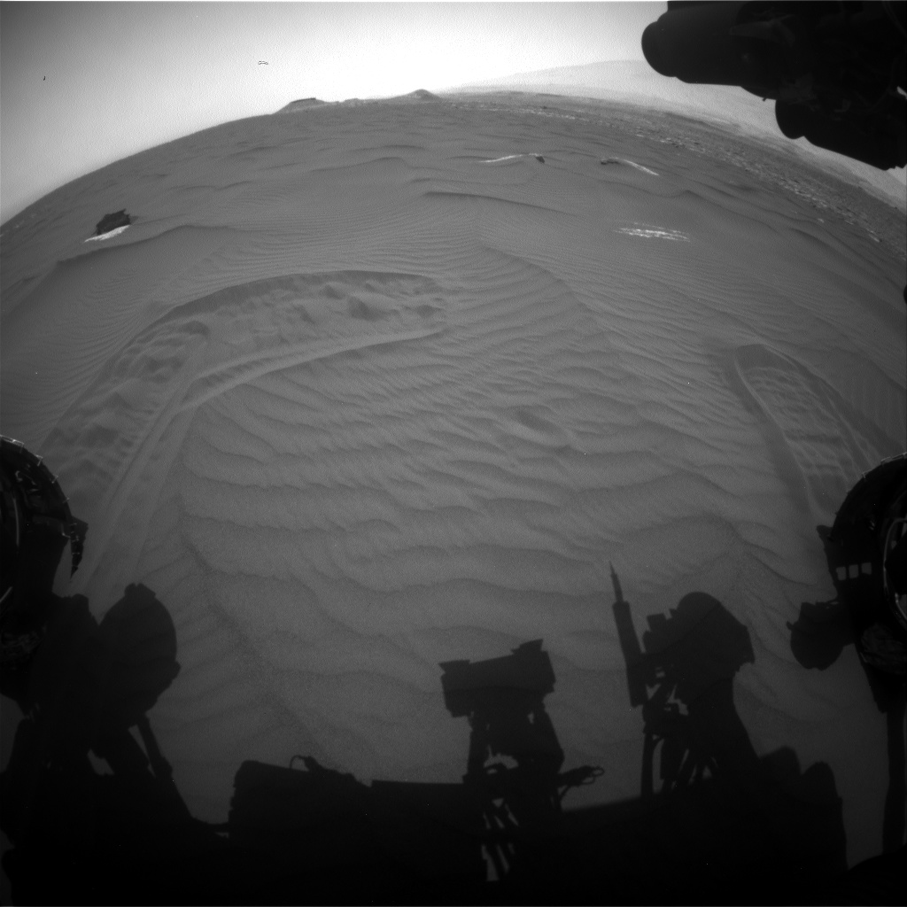 Nasa's Mars rover Curiosity acquired this image using its Front Hazard Avoidance Camera (Front Hazcam) on Sol 1658, at drive 108, site number 62