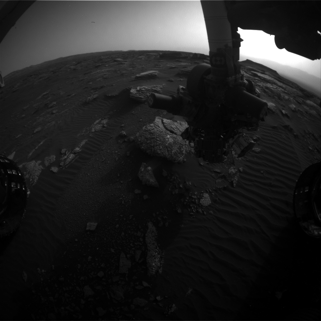 Nasa's Mars rover Curiosity acquired this image using its Front Hazard Avoidance Camera (Front Hazcam) on Sol 1661, at drive 444, site number 62