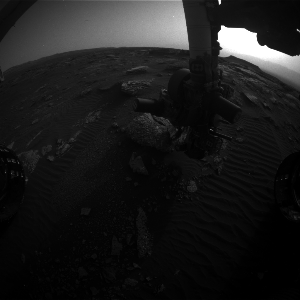 Nasa's Mars rover Curiosity acquired this image using its Front Hazard Avoidance Camera (Front Hazcam) on Sol 1661, at drive 444, site number 62