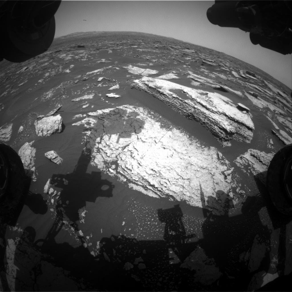 Nasa's Mars rover Curiosity acquired this image using its Front Hazard Avoidance Camera (Front Hazcam) on Sol 1674, at drive 1386, site number 62