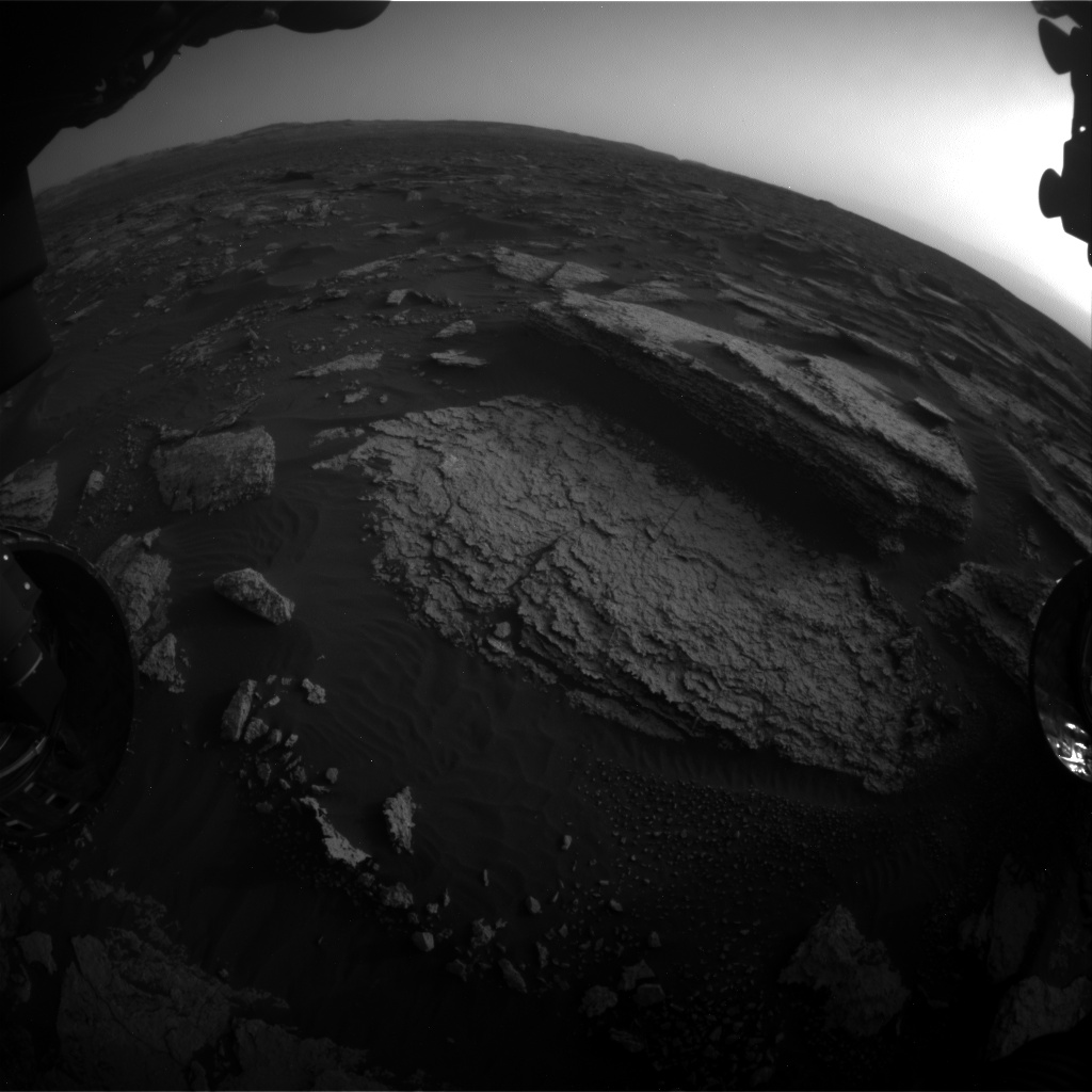 Nasa's Mars rover Curiosity acquired this image using its Front Hazard Avoidance Camera (Front Hazcam) on Sol 1675, at drive 1386, site number 62