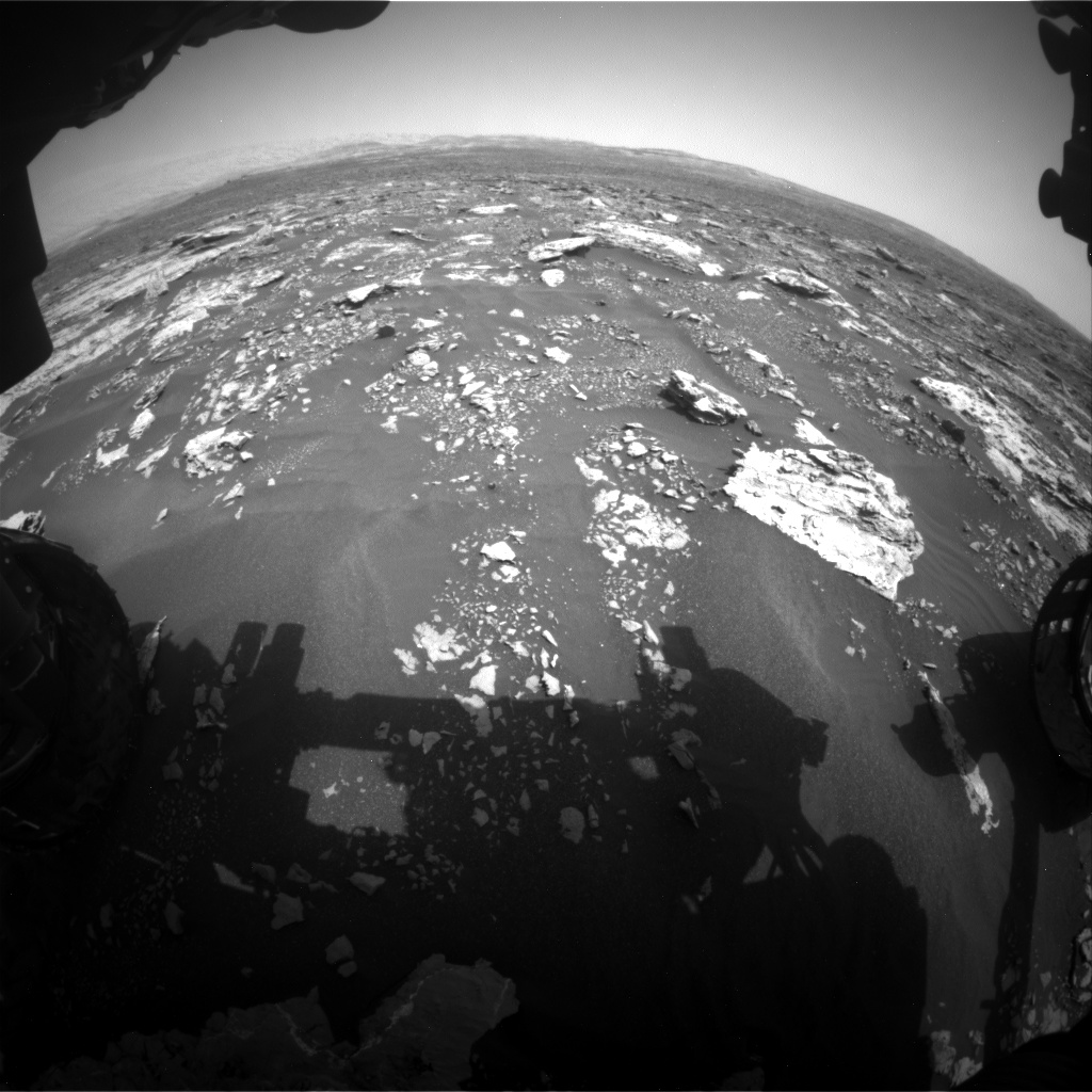 Nasa's Mars rover Curiosity acquired this image using its Front Hazard Avoidance Camera (Front Hazcam) on Sol 1677, at drive 1776, site number 62