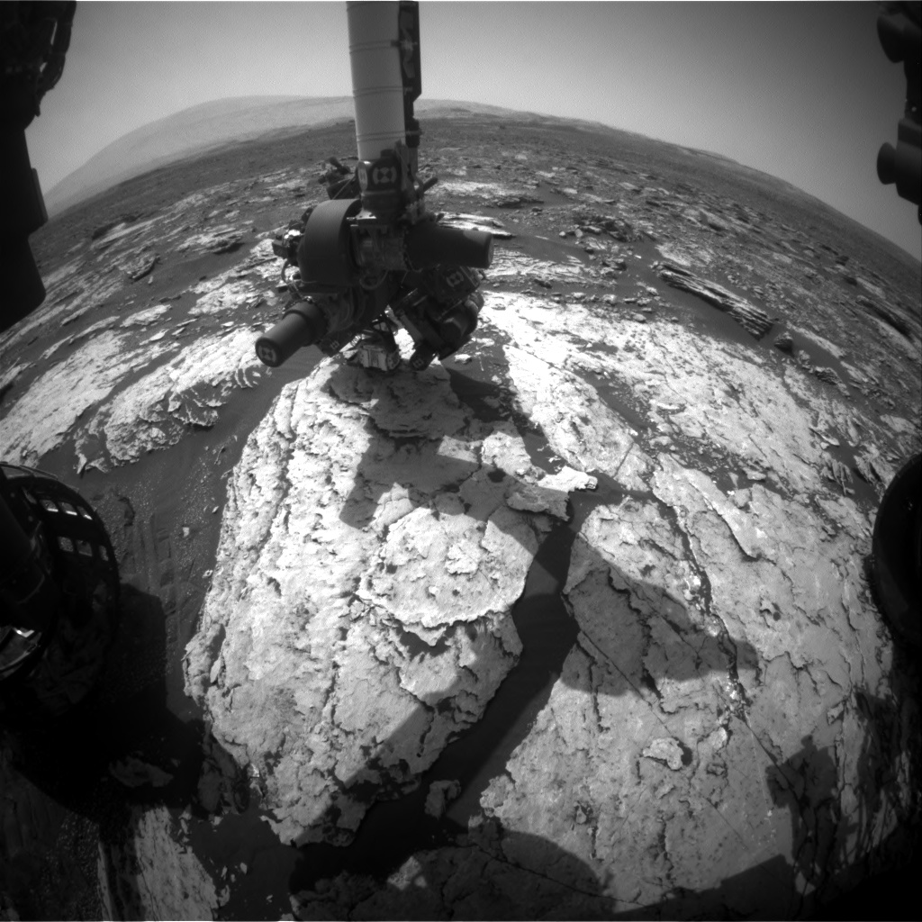 Nasa's Mars rover Curiosity acquired this image using its Front Hazard Avoidance Camera (Front Hazcam) on Sol 1679, at drive 2026, site number 62