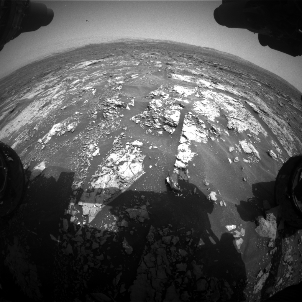 Nasa's Mars rover Curiosity acquired this image using its Front Hazard Avoidance Camera (Front Hazcam) on Sol 1679, at drive 2248, site number 62