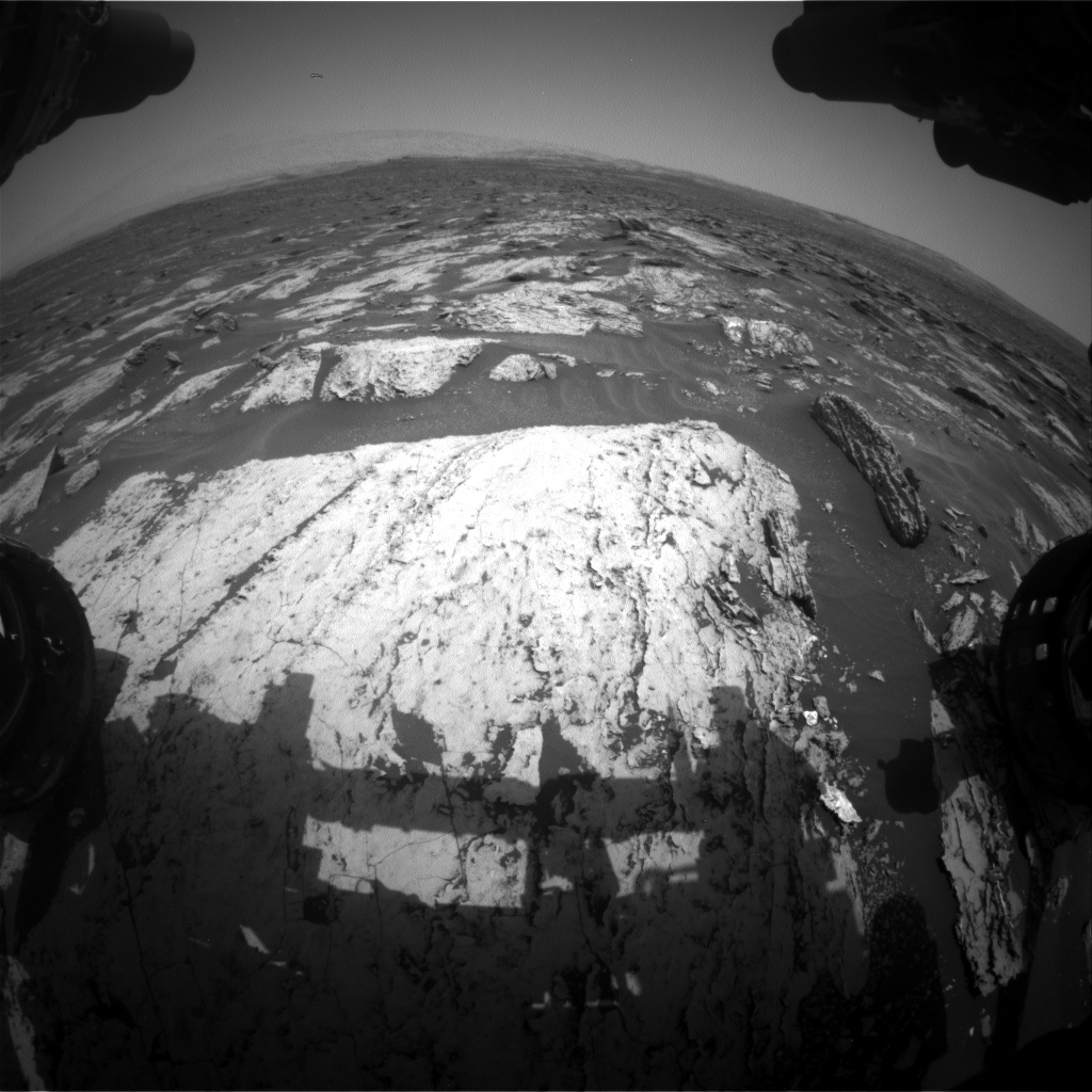 Nasa's Mars rover Curiosity acquired this image using its Front Hazard Avoidance Camera (Front Hazcam) on Sol 1680, at drive 2452, site number 62