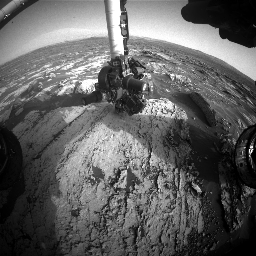 Nasa's Mars rover Curiosity acquired this image using its Front Hazard Avoidance Camera (Front Hazcam) on Sol 1681, at drive 2452, site number 62