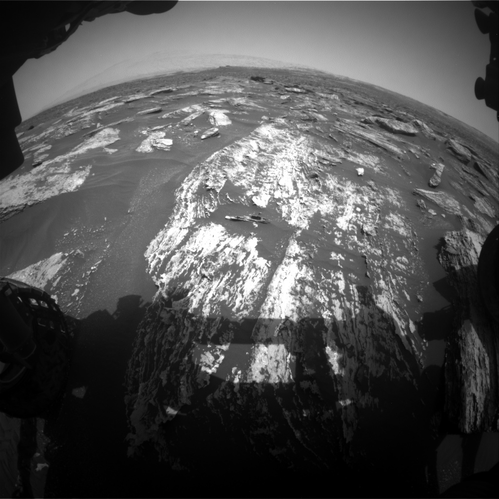 Nasa's Mars rover Curiosity acquired this image using its Front Hazard Avoidance Camera (Front Hazcam) on Sol 1684, at drive 3050, site number 62