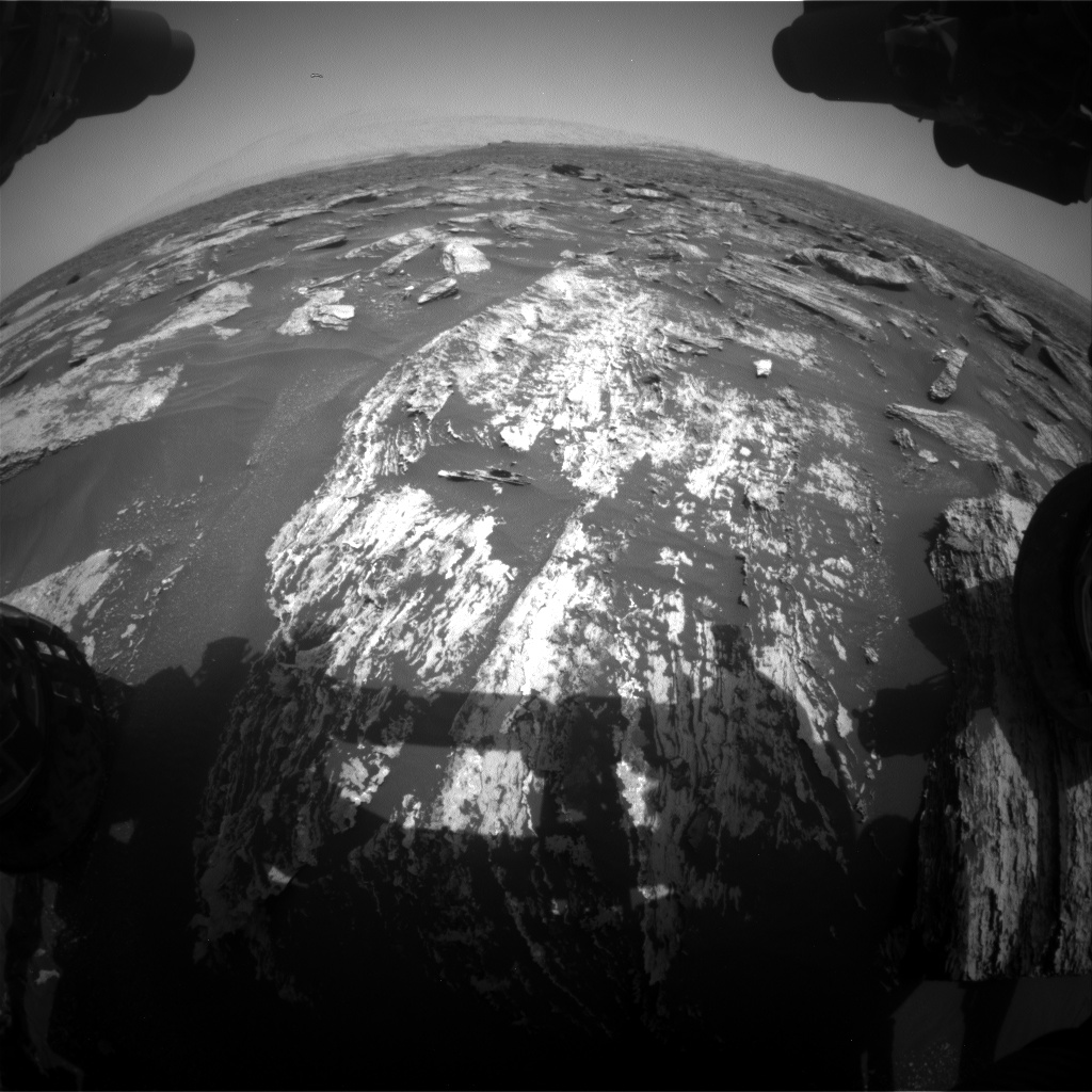 Nasa's Mars rover Curiosity acquired this image using its Front Hazard Avoidance Camera (Front Hazcam) on Sol 1684, at drive 3050, site number 62