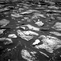 Nasa's Mars rover Curiosity acquired this image using its Left Navigation Camera on Sol 1684, at drive 2822, site number 62