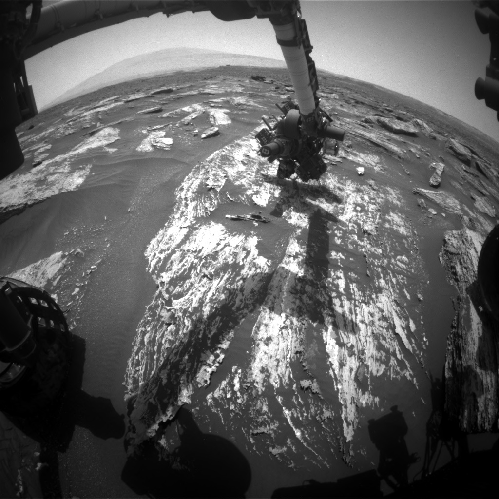 Nasa's Mars rover Curiosity acquired this image using its Front Hazard Avoidance Camera (Front Hazcam) on Sol 1685, at drive 3050, site number 62