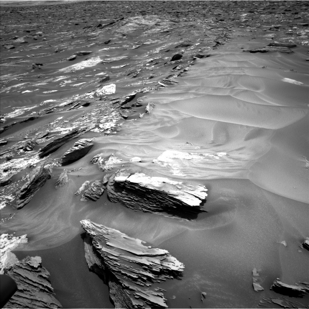 Nasa's Mars rover Curiosity acquired this image using its Left Navigation Camera on Sol 1685, at drive 3188, site number 62