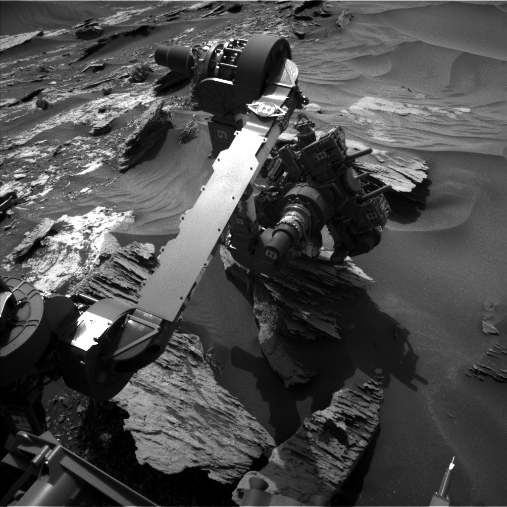 Nasa's Mars rover Curiosity acquired this image using its Left Navigation Camera on Sol 1686, at drive 3188, site number 62